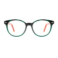 Conchita - Round Green Glasses for Women